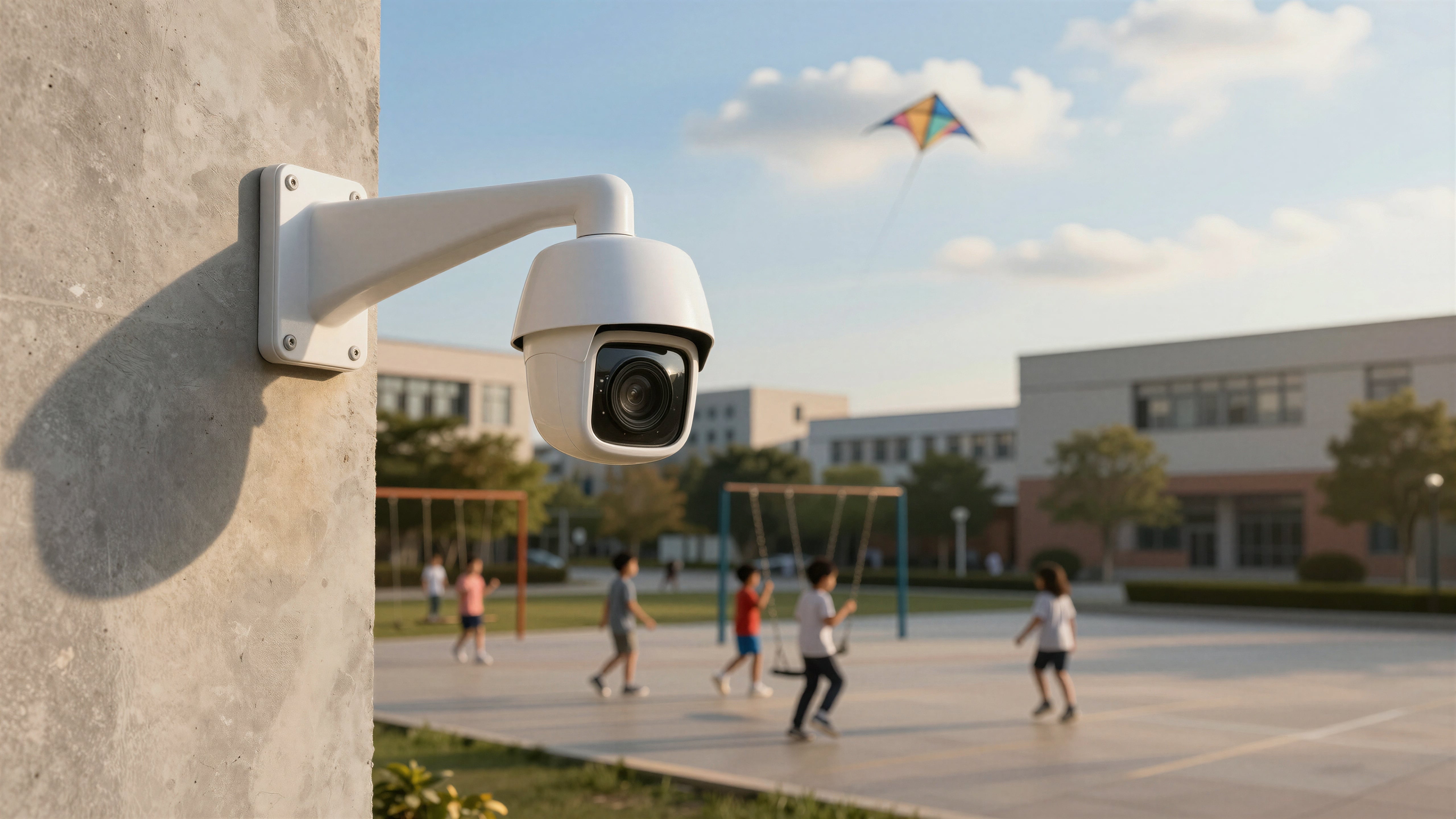 School security systems on educational campus with access control