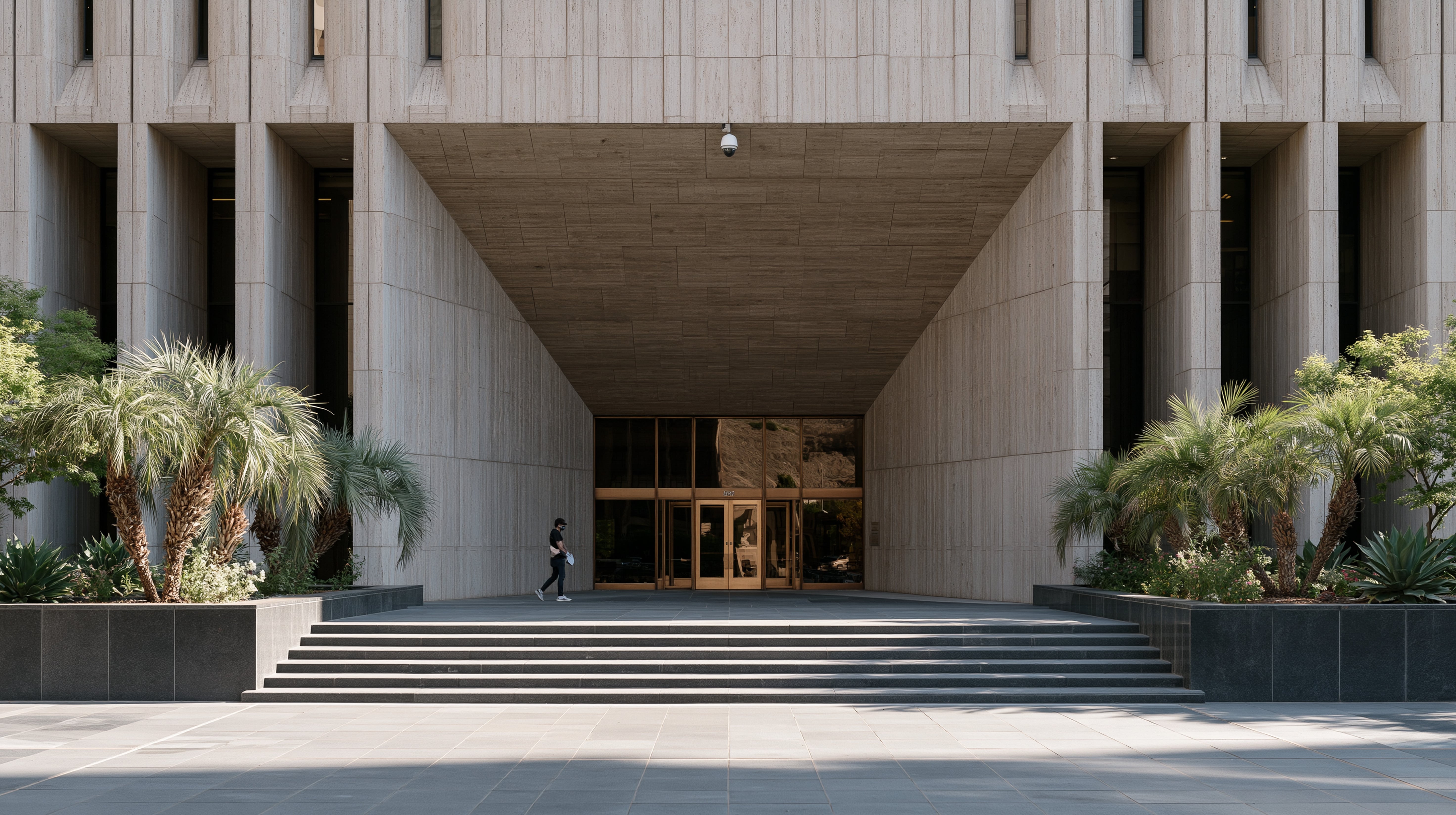 Government or civic building with professional security systems