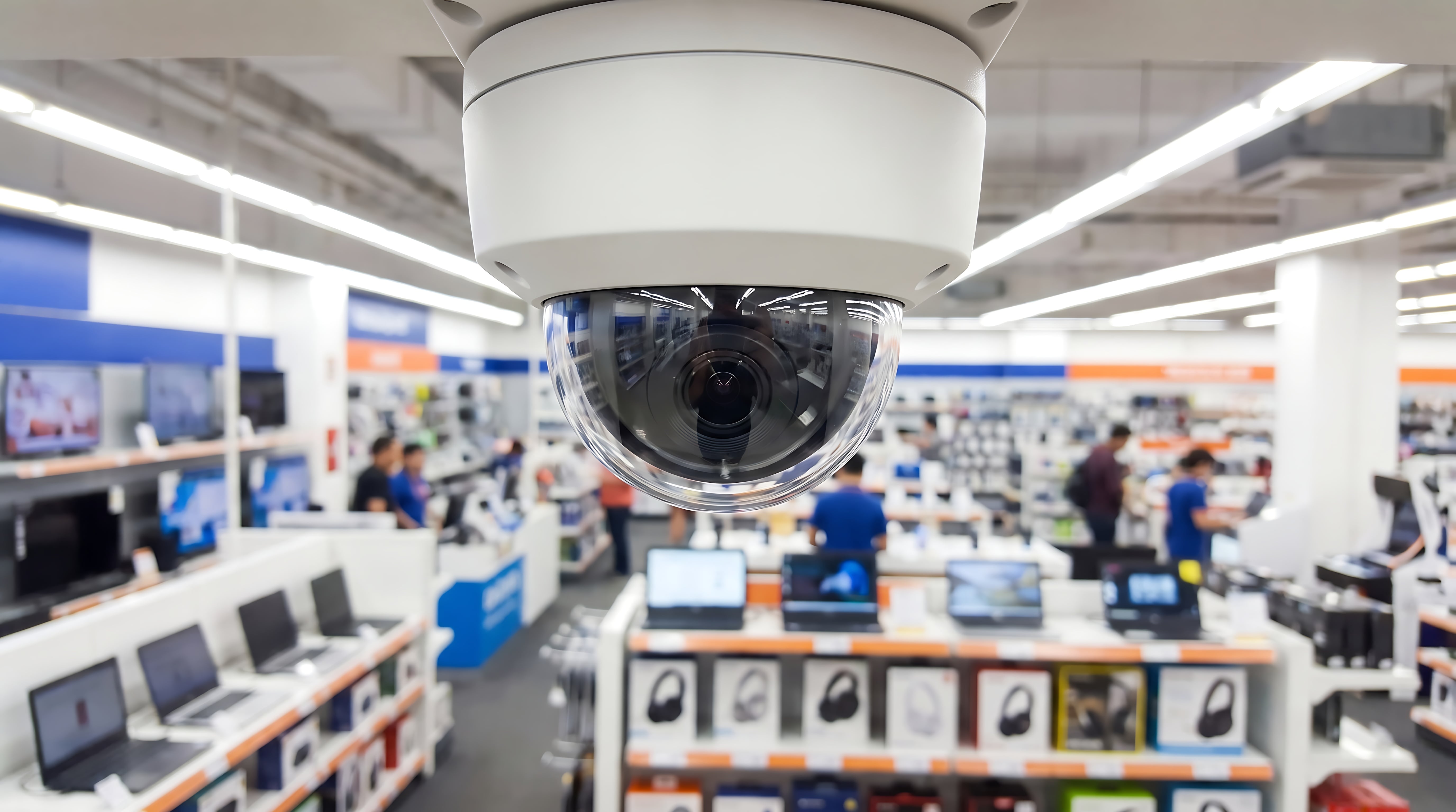 Security systems for retail stores with video surveillance